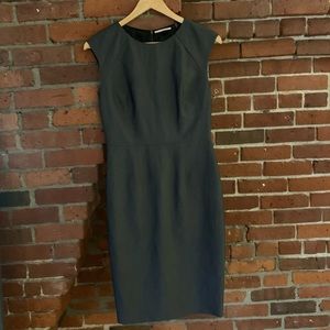 T Tahari Gray Sheath 4
